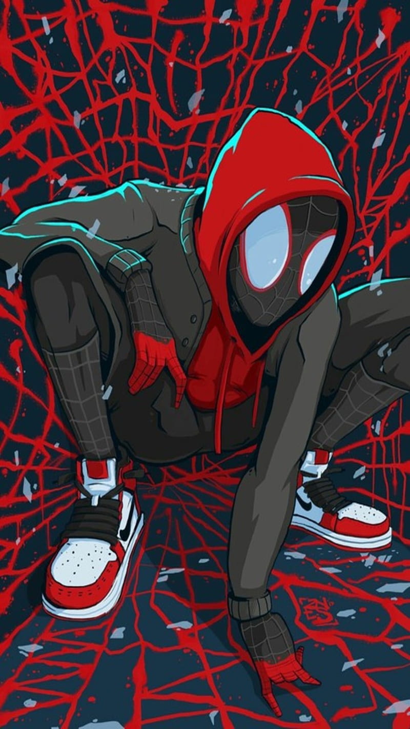 Ultimate Spider-Man, hoodie, kicks, man, miles, morales, spider, HD phone  wallpaper | Peakpx