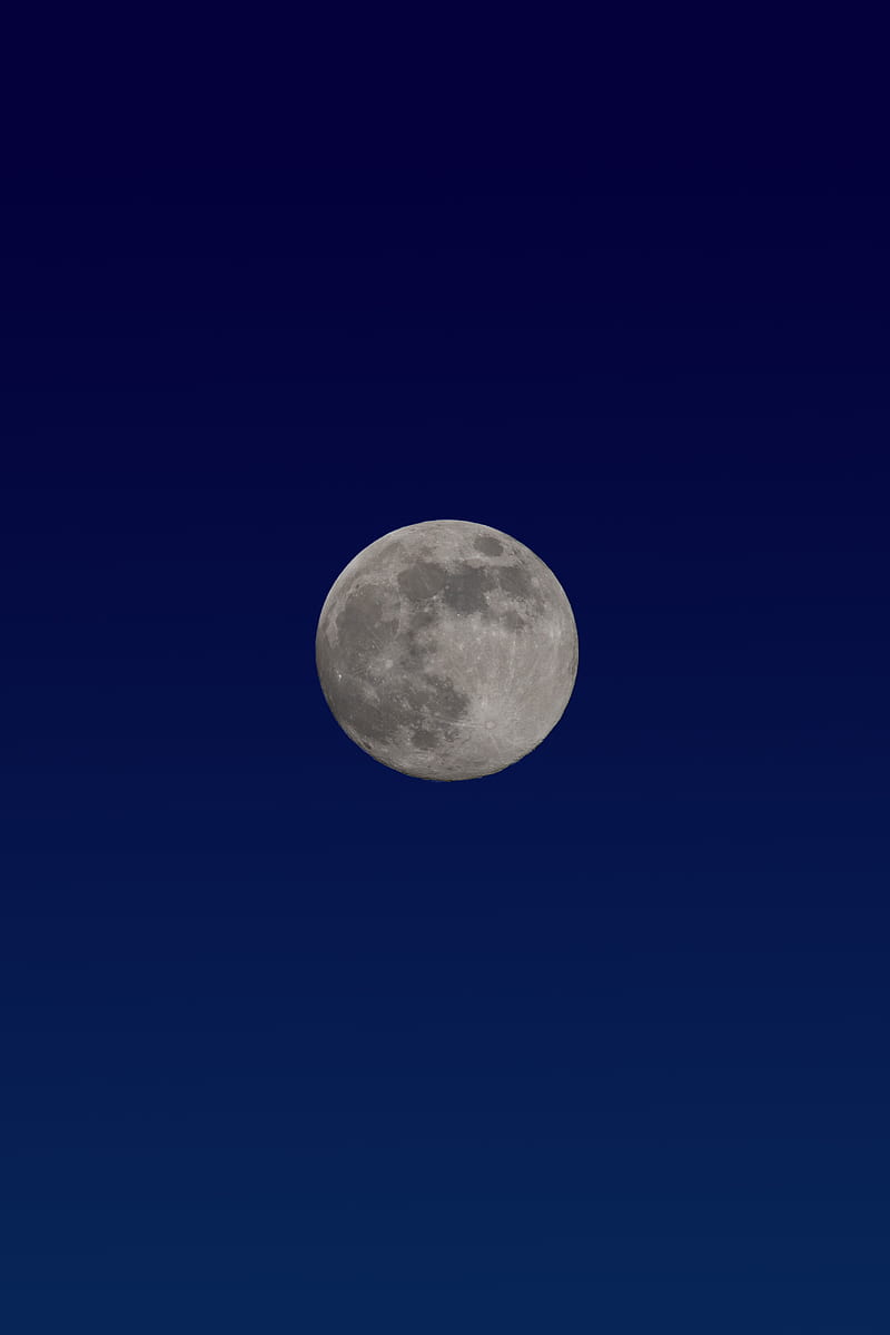 full moon, moon, sky, night, HD phone wallpaper