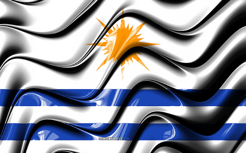 Palmas Flag Cities of Brazil, South America, Flag of Palmas, 3D art, Palmas, Brazilian cities, Palmas 3D flag, Brazil, HD wallpaper
