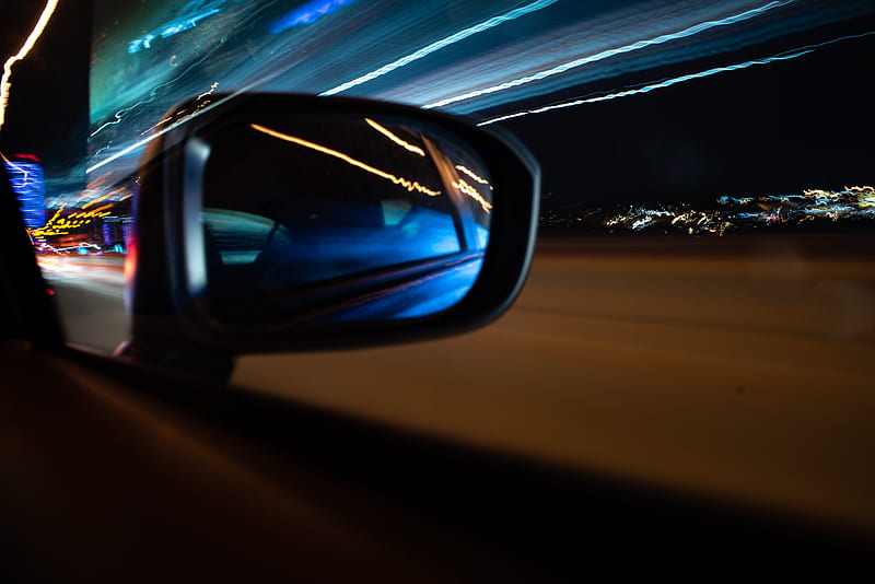 time lapse graphy of vehicle side mirror, HD wallpaper