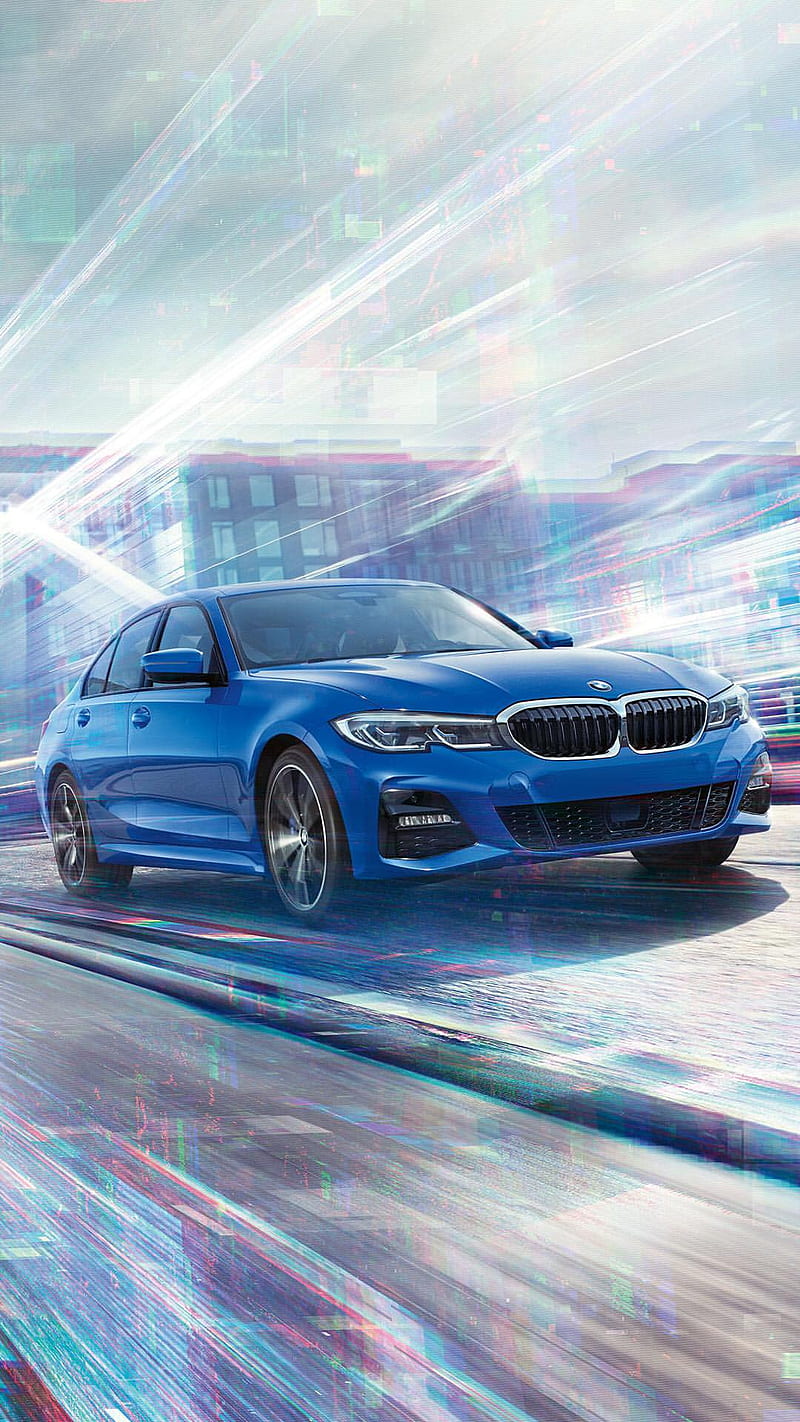 BMW 3 Series, g20, 3 series, sedan, 2019, car, vehicle, auto, blue, HD phone wallpaper