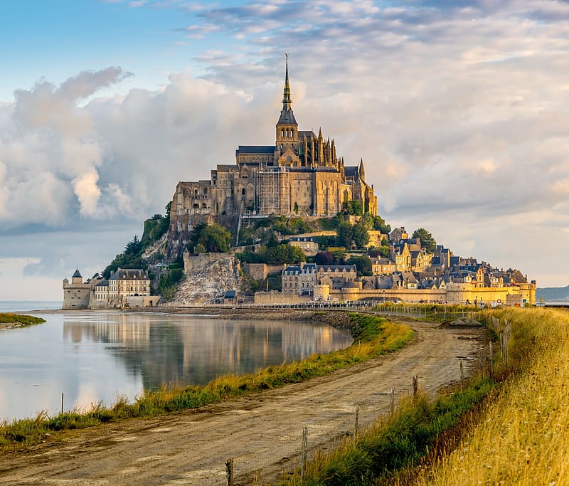 Architecture, France, Mont Saint Michel, Abbey, Religious, Normandy, HD wallpaper