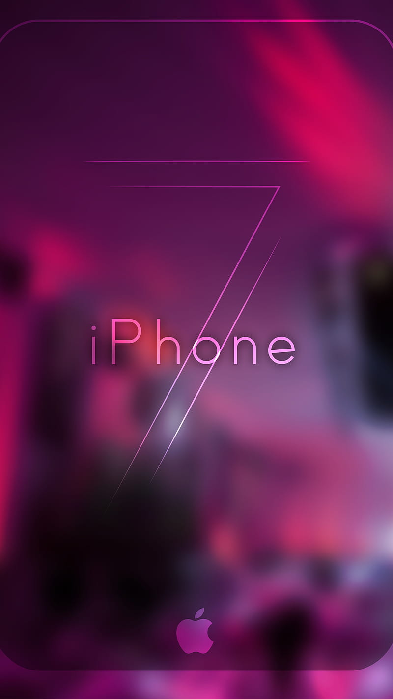 iPhone 7, 2017, apple, blur, classy love, new, pink, purple, red, HD phone wallpaper