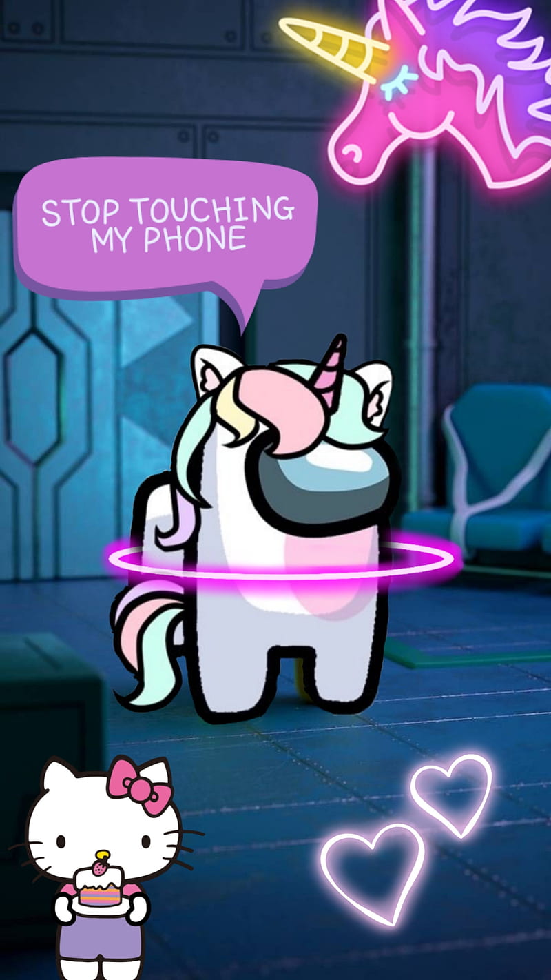 Among us Unicorn, among us, pink, pony, universe, HD phone wallpaper