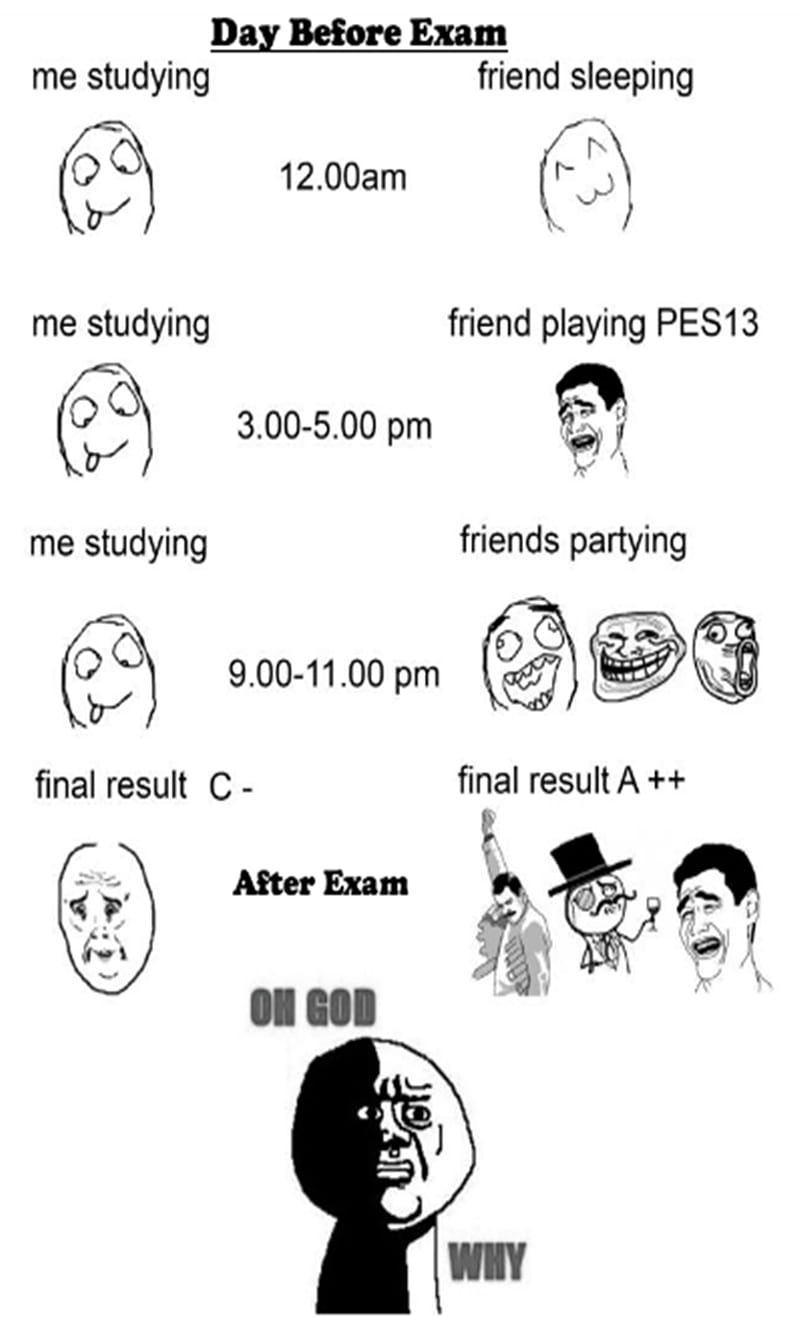 Day Before Exam, comedy, friends, funny results, HD phone wallpaper | Peakpx