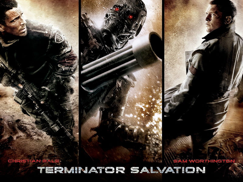 Terminator Salvation, t4, movie, action, john connor, science fiction, scifi, terminator 4, HD wallpaper