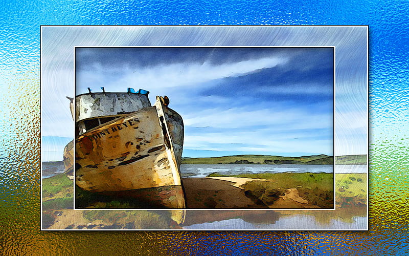 Point Reyes Ship Wreck, 1680x1050, shipwreck, point reyes, ship wreck, HD wallpaper