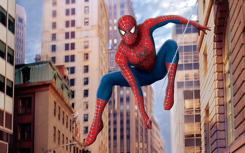 The amazing spider-man 2, jumping, buildings, Movies, HD wallpaper | Peakpx