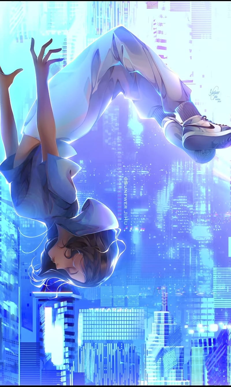 Anime, Boy, Falling, HD wallpaper | Peakpx