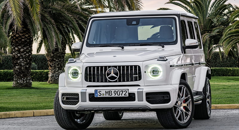 2019 Mercedes-AMG G63 (Color: Designo Mystic White Bright) - Front, car ...