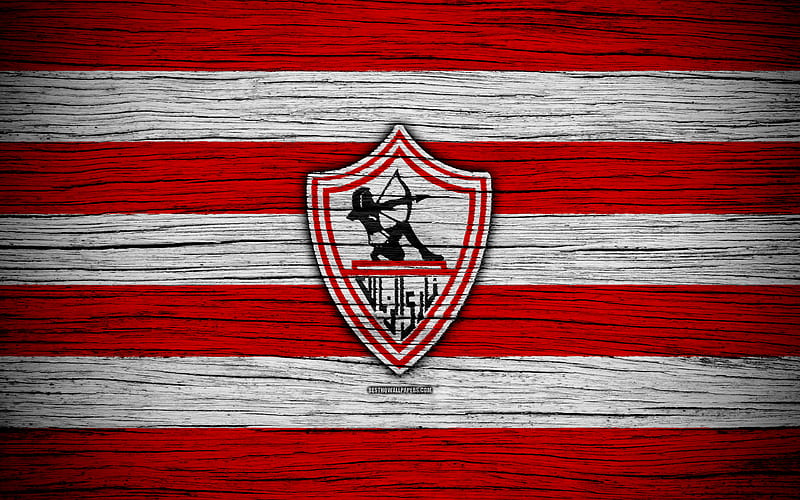 Zamalek SC, club, egypt, football, logo, soccer, team, HD wallpaper