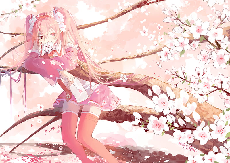 Sakura Miku Wallpaper by Karryhime on DeviantArt