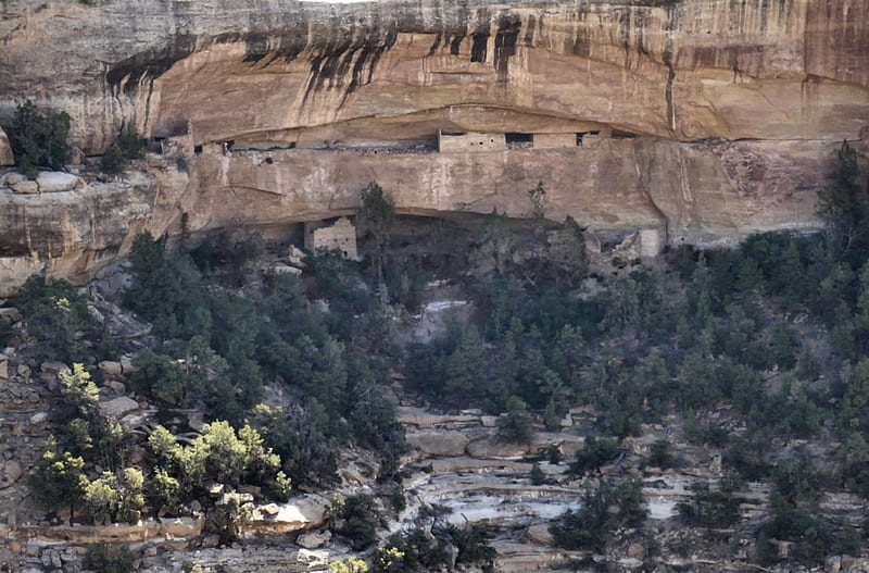 Cliff Dwelling at Mesa Verde 1, USA, Colorado, graphy, ancient, cliff dwelling, Mesa Verde National Park, Native American, HD wallpaper