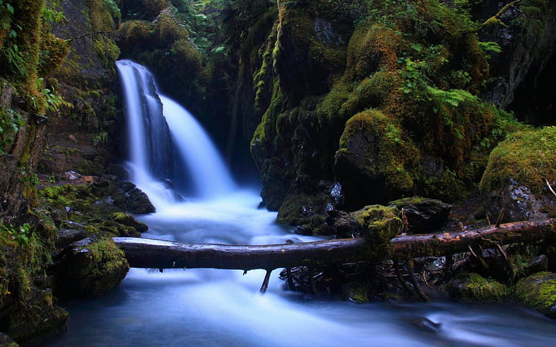Virgin Creek Falls Alaska-Nature rivers Landscape, HD wallpaper
