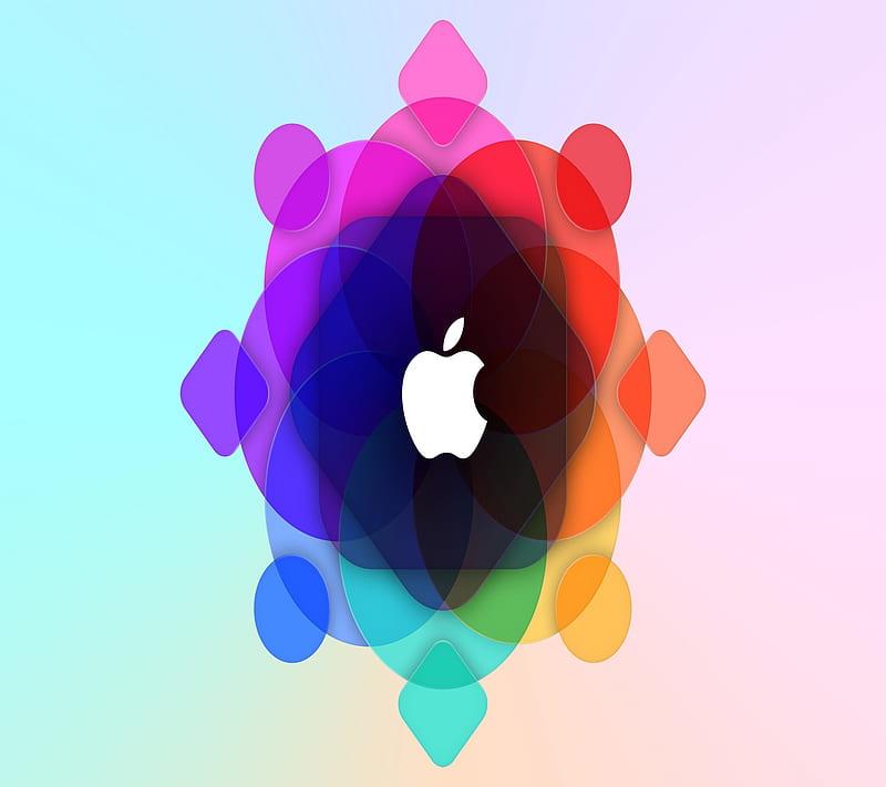 Iphone, abstract, apple, circles, colorful, cool, desenho, good, HD wallpaper