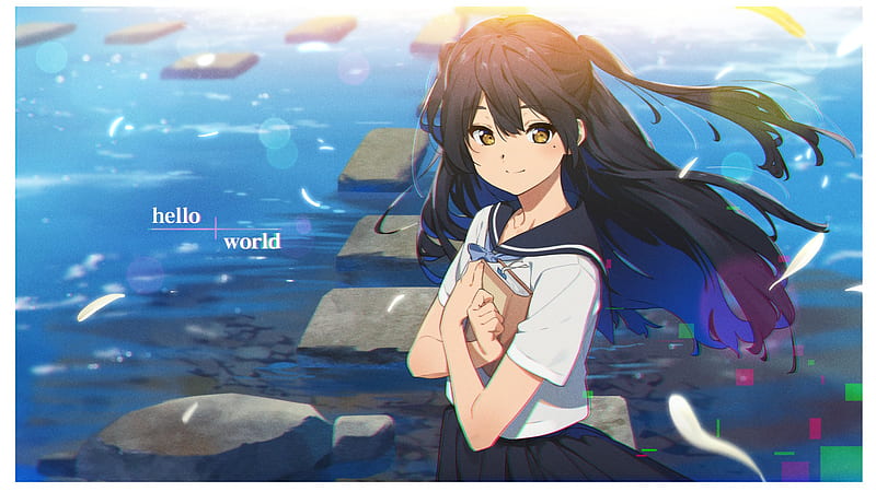 Anime, Hellow World, HD wallpaper