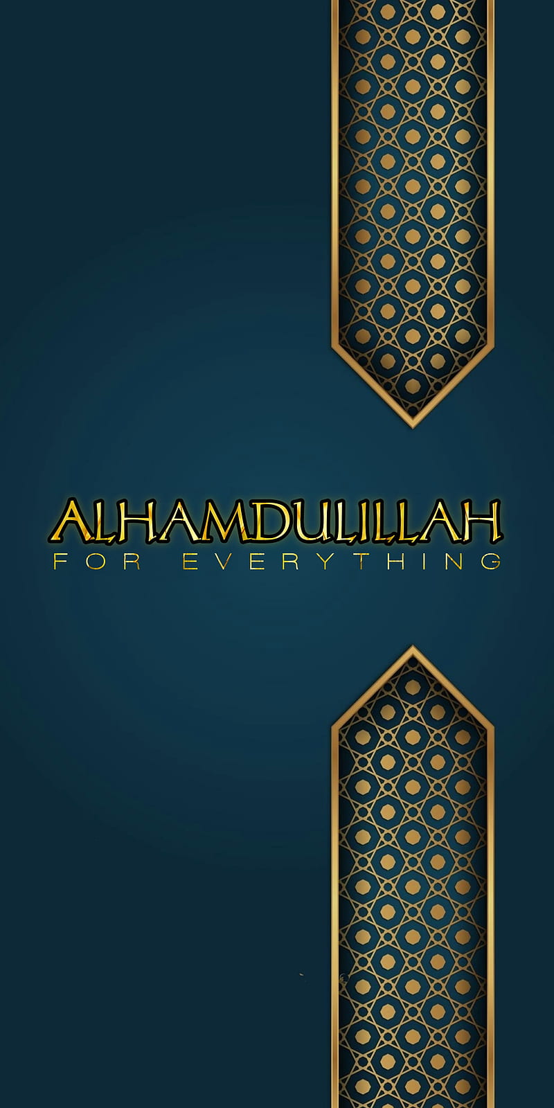 ALHAMDULILLAH, electric blue, symbol, islam, black, golden, Islamic,  Muslim, HD phone wallpaper | Peakpx