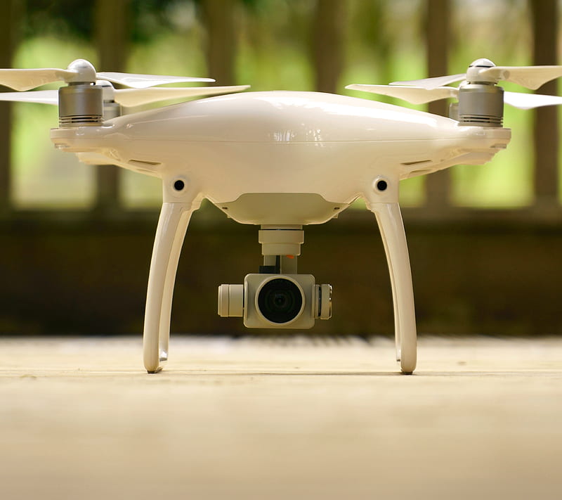 Flying object, action, air, camera, dji, drone, eye, fly, fotage, perfection, phantom 4, plastic, propeller, ready, remote, sky, tehnology, white, HD wallpaper