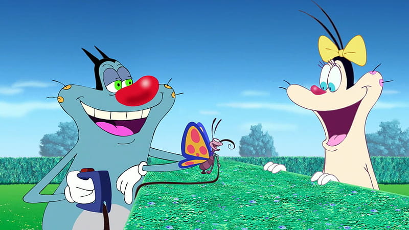 Watch Oggy and the Cockroaches S04:E09 - Butterfly Race. th TV, Oggy and Jack, HD wallpaper