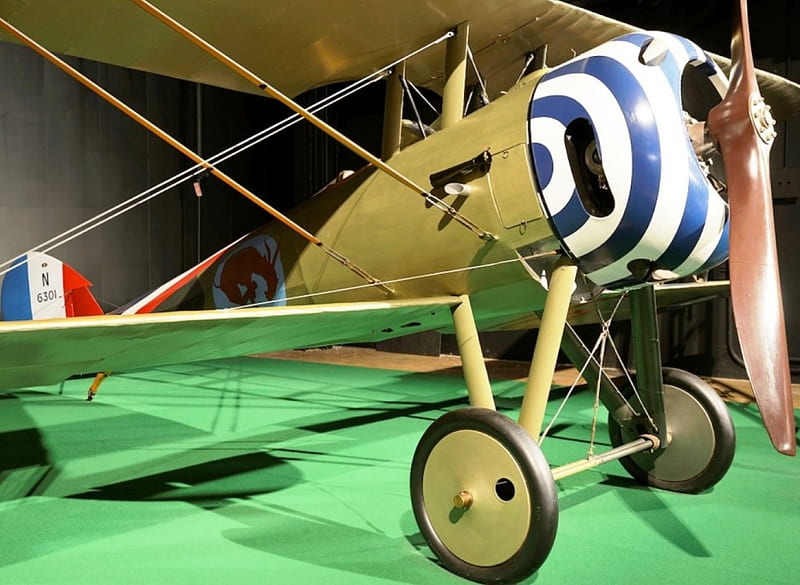 Nieuport 28C-1, Radial Engine, French, Biplane, WWI, HD wallpaper