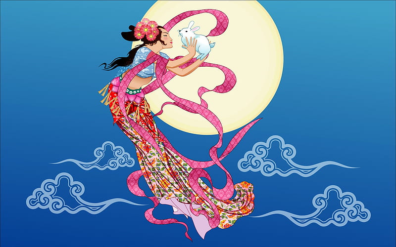 Chang-e flies to the moon- Mid-Autumn Festival special edition 07, HD wallpaper