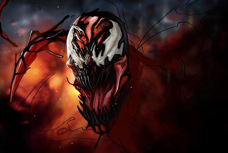 Carnage RED, carnage, marvel, venom, HD phone wallpaper
