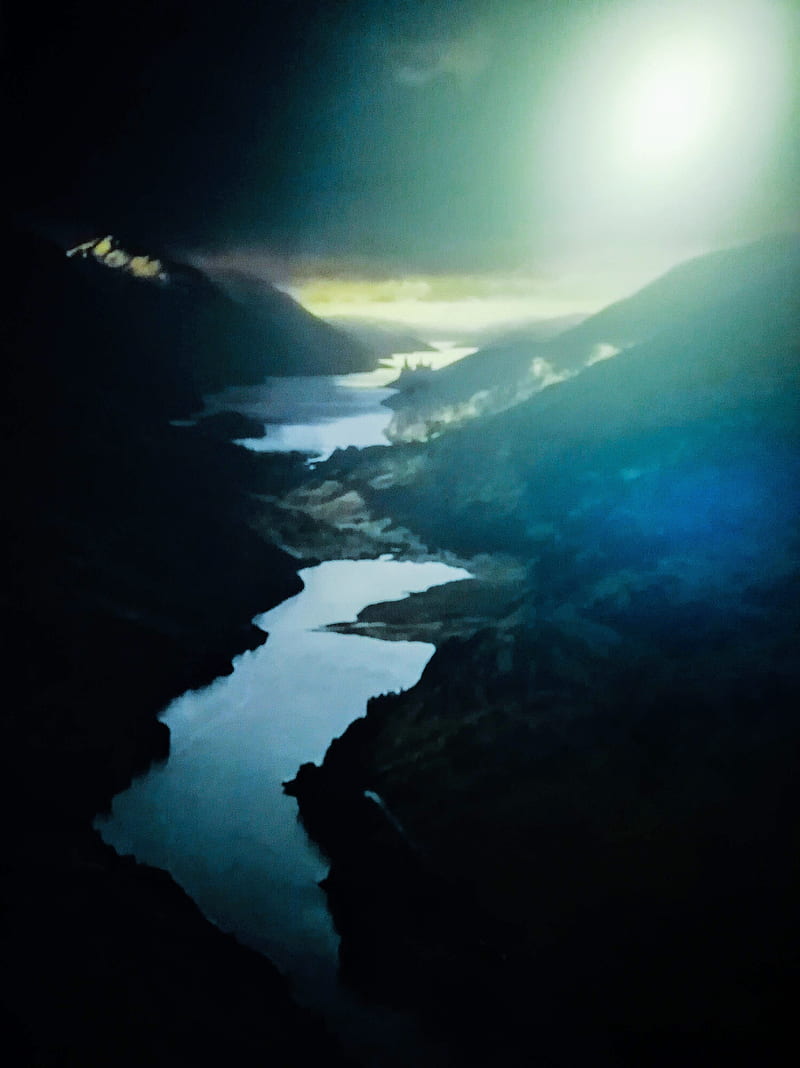 River View, hogwarts, warner bros, river, dark, black, water, castle, landscape, concept art, wbstudio, HD phone wallpaper
