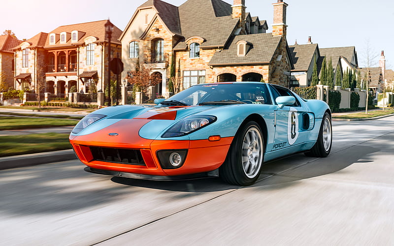 2004 Ford GT, 2nd Gen, Coupe, Supercharged, V8, car, HD wallpaper