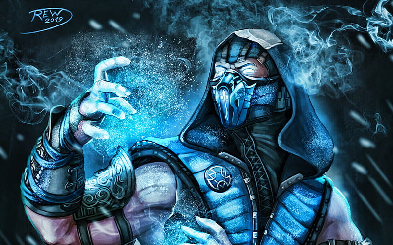 Sub-Zero, battle, 2020 games, Mortal Kombat X, ninja, fighting game, Mortal Kombat, Sub-Zero Mortal Kombat, HD wallpaper