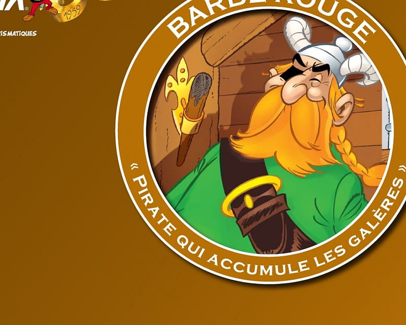 Asterix Family, albert uderzo, rene goscinny, family of asterix, barber ouge, asterix and obelix, pirate, HD wallpaper