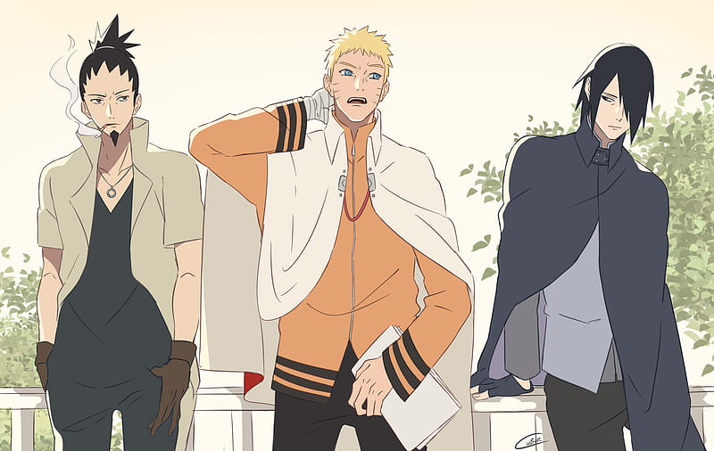 Naruto, Boruto, Man, Naruto Uzumaki, Sasuke Uchiha, Shikamaru Nara, HD wallpaper