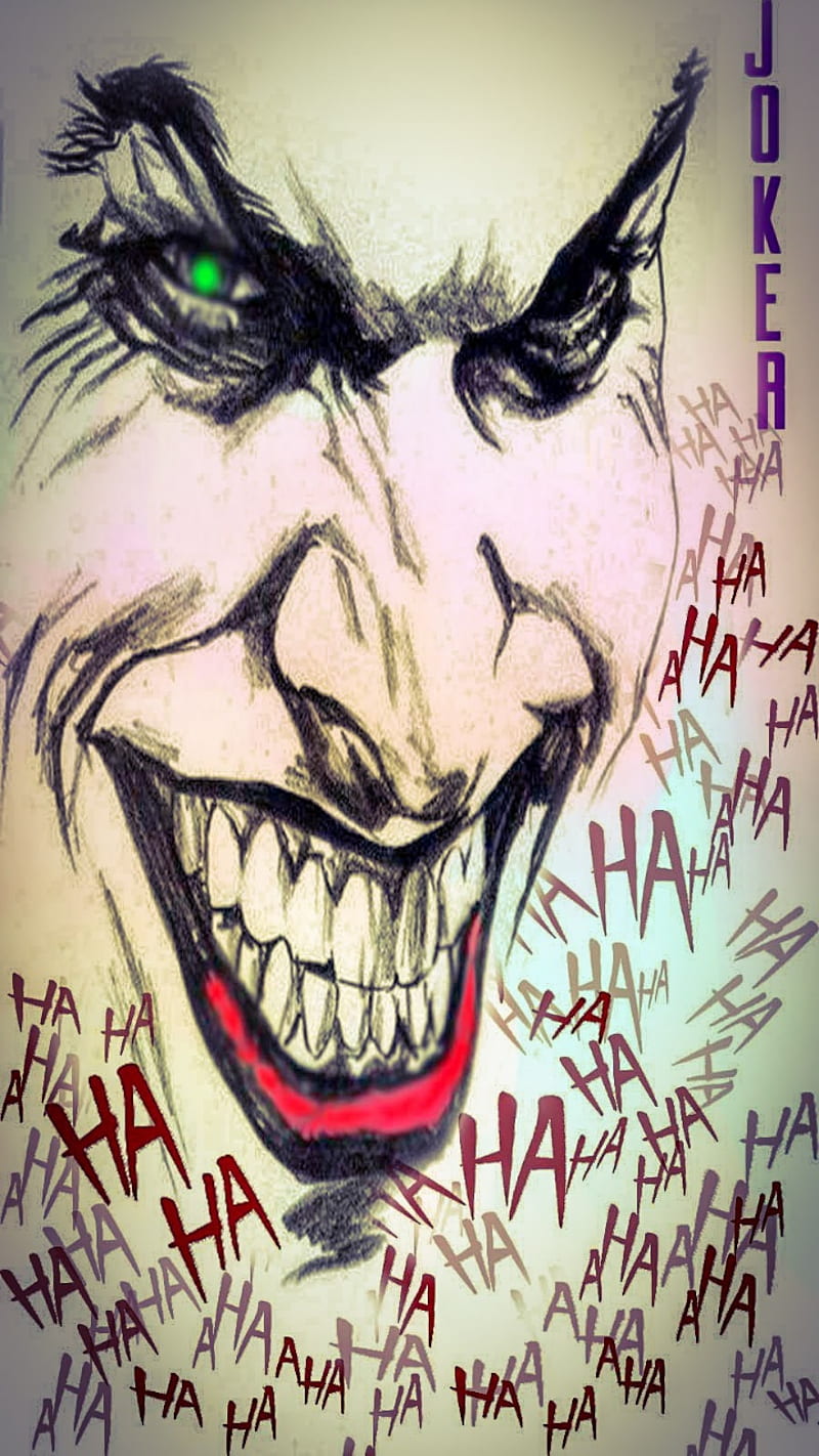 Joker, comics, dc, dccomics, ha, haha, hahaha, joker smile, jokersmile, HD phone wallpaper
