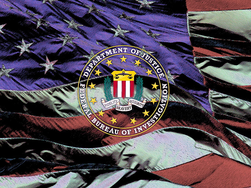FBI logo with U.S. Flag, fbi, law enforcement, government, fbi logo, HD wallpaper