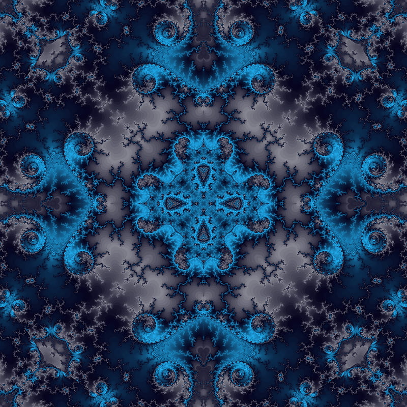 fractal, kaleidoscope, symmetry, abstraction, digital, HD phone wallpaper