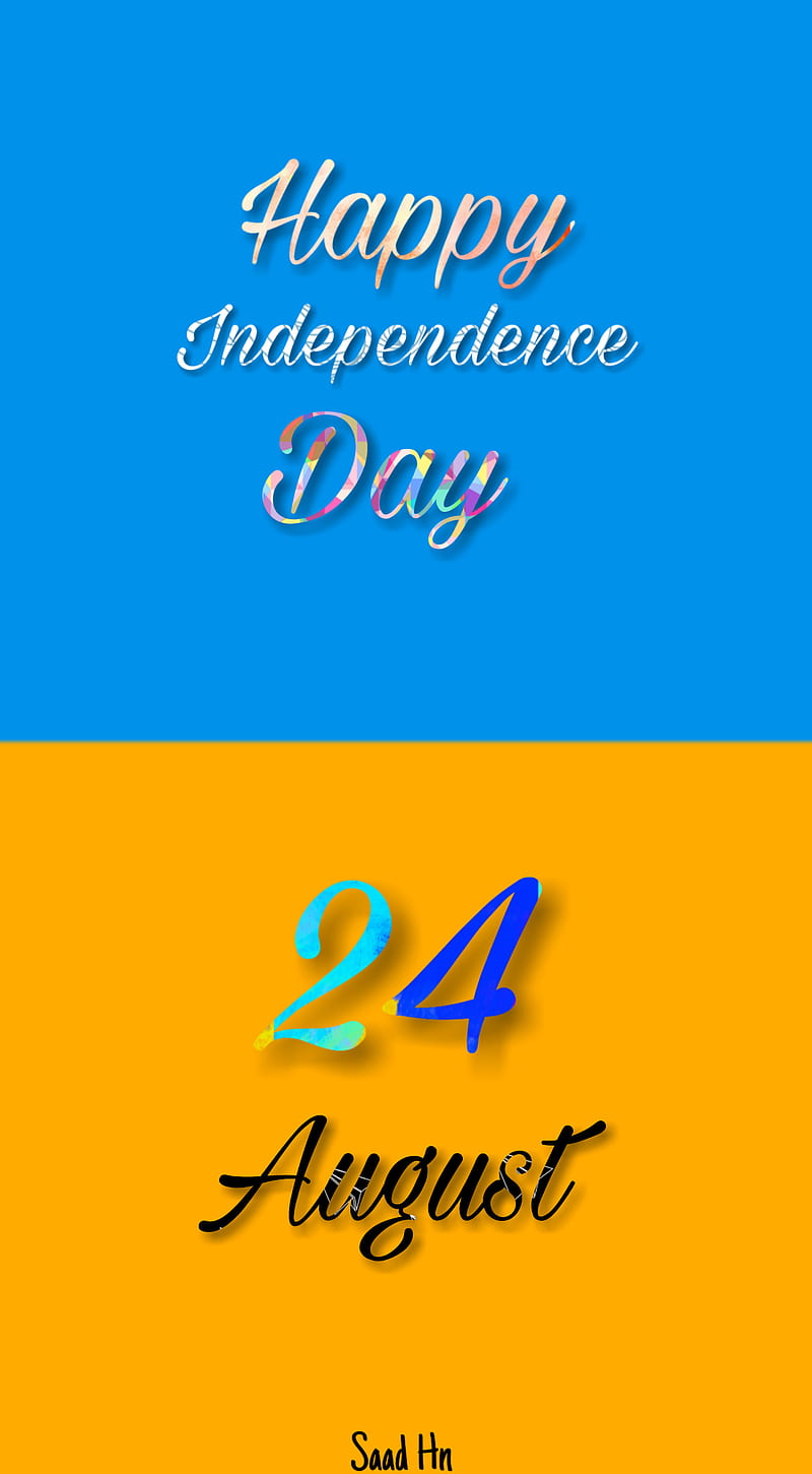 Ukraine Day, 24 august, happy independence, national day, HD phone wallpaper