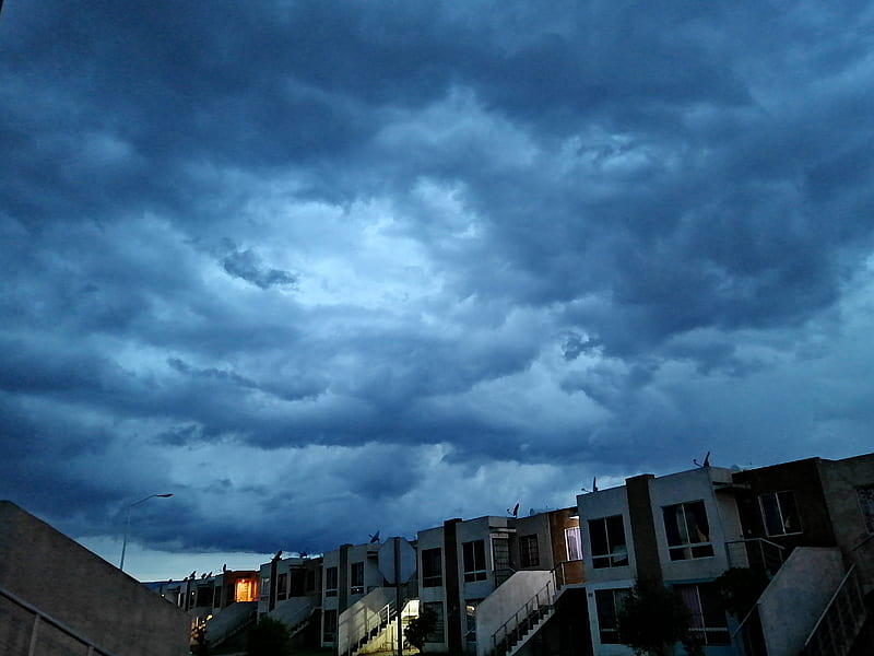 Cielo nublado, water, foto, rain, nature, night, clouds, tarde, HD wallpaper