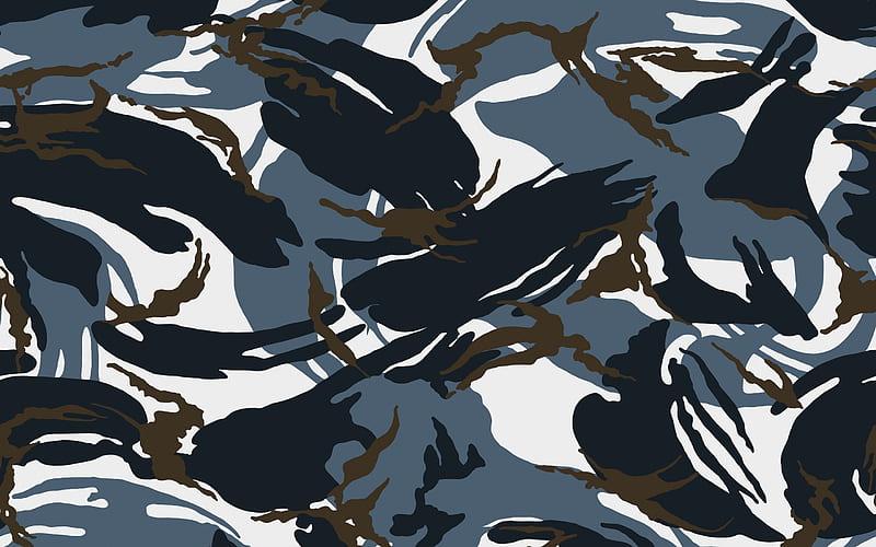 dark winter camouflage, military camouflage, camouflage backgrounds, camouflage textures, winter camouflage, camouflage pattern, abstract camouflage background, HD wallpaper
