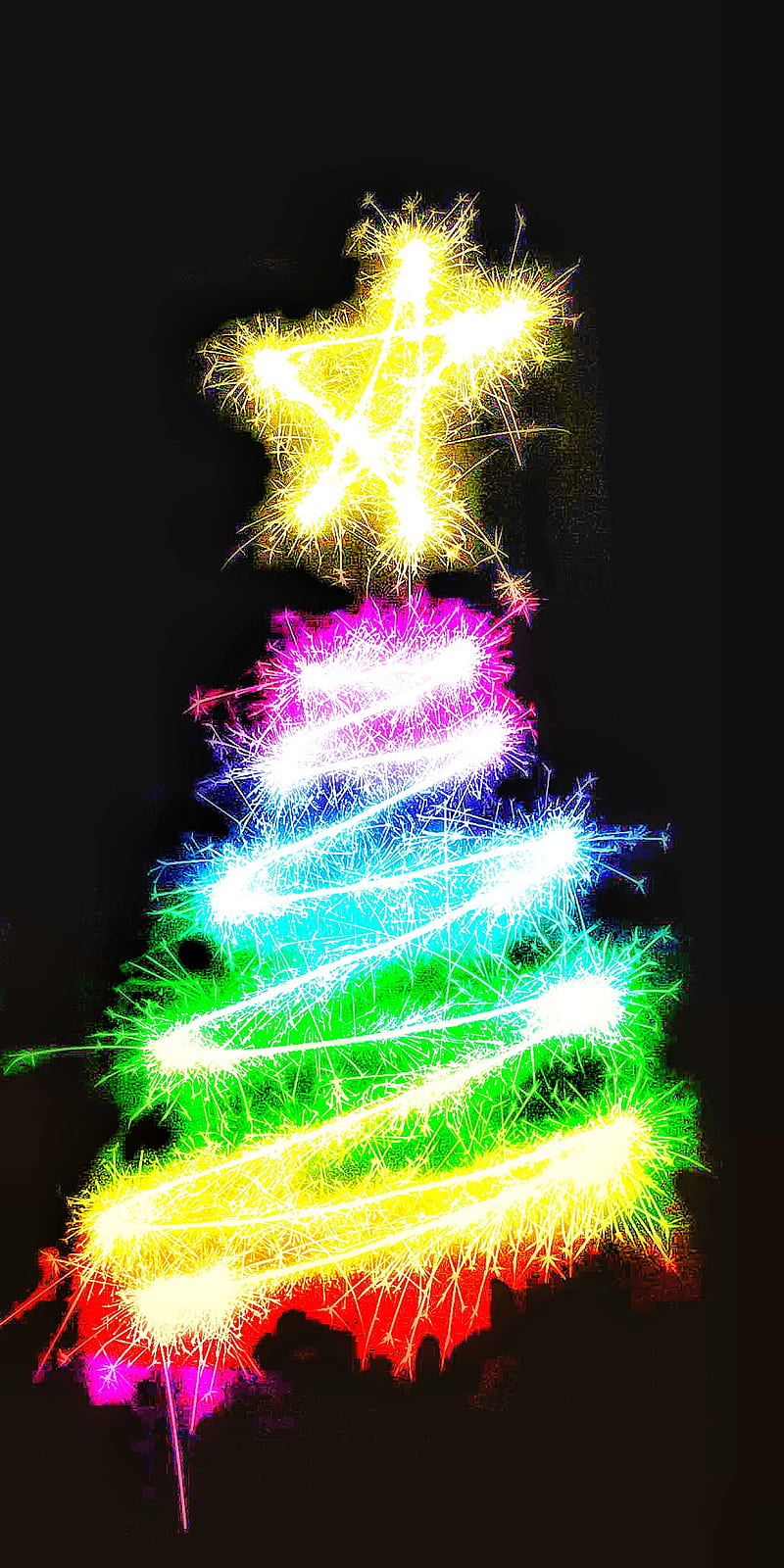Tres cristianos, navidad, luces, hermoso, Fondo de pantalla de teléfono HD  | Peakpx