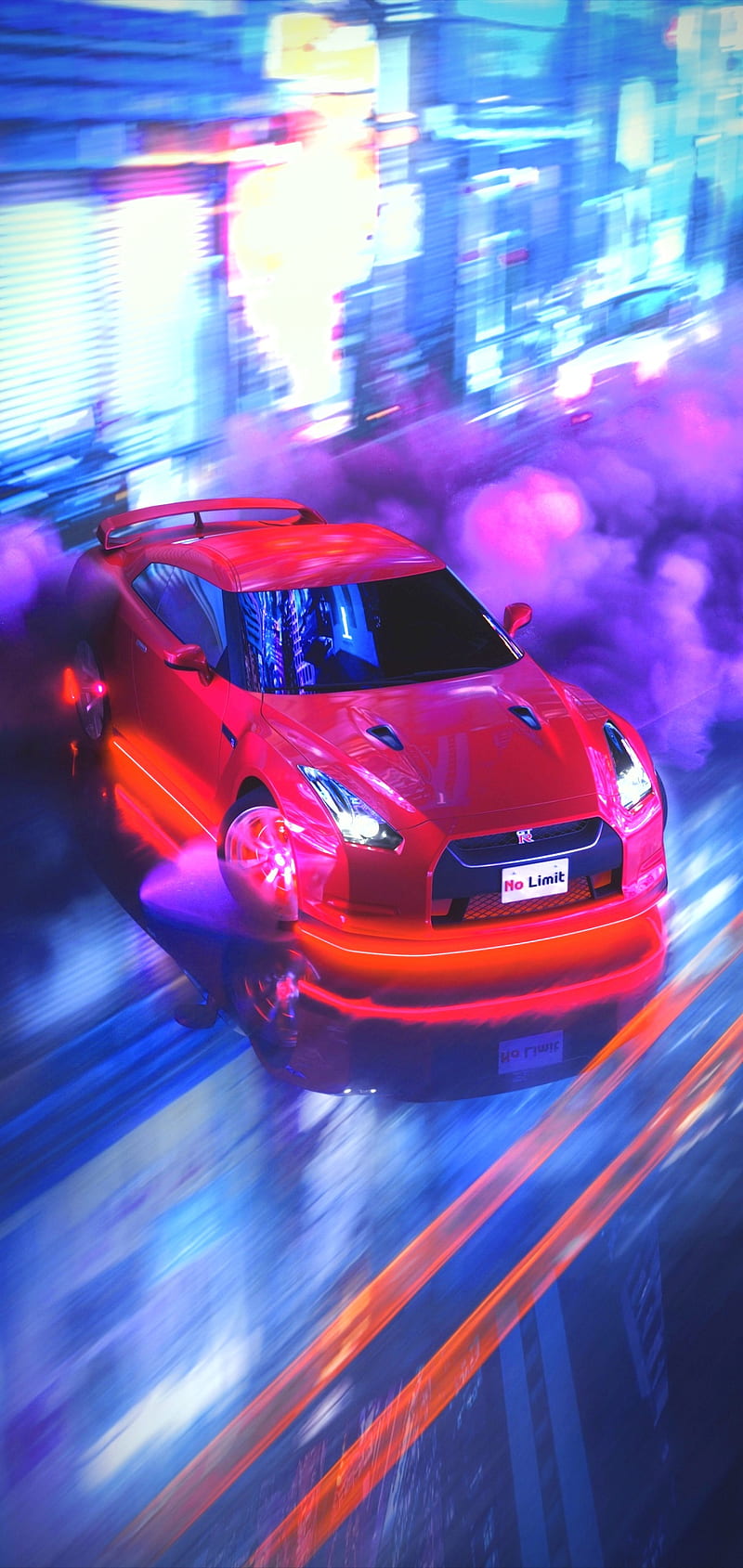Nissan GTR, araba, best, car, fast, smoke, super, HD phone wallpaper