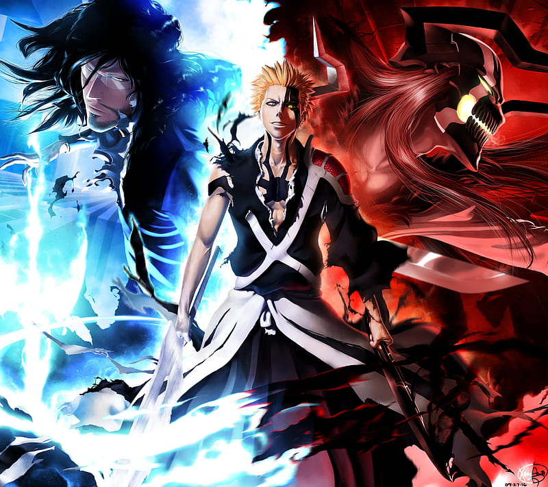 Bleach, anime, hollow, ichigo, lorde, shinigami, vasto, zangetsu, HD wallpaper