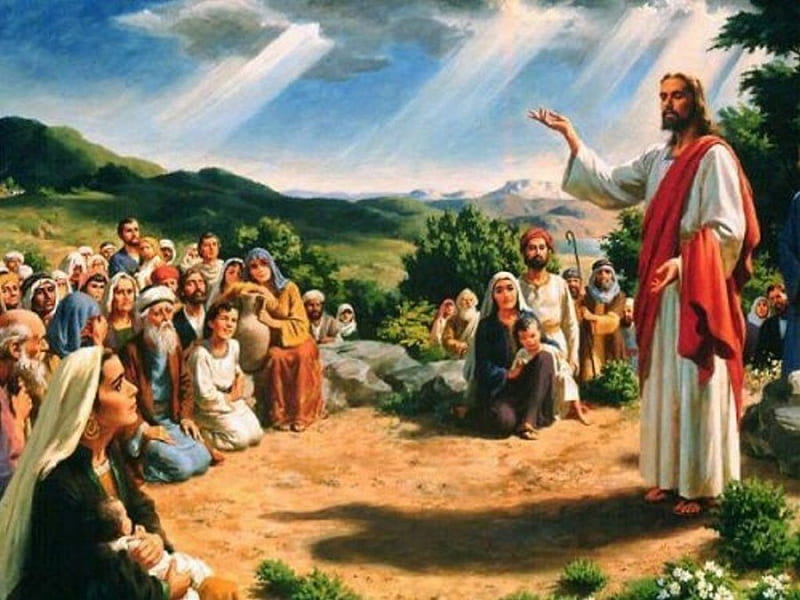 jesus preaching