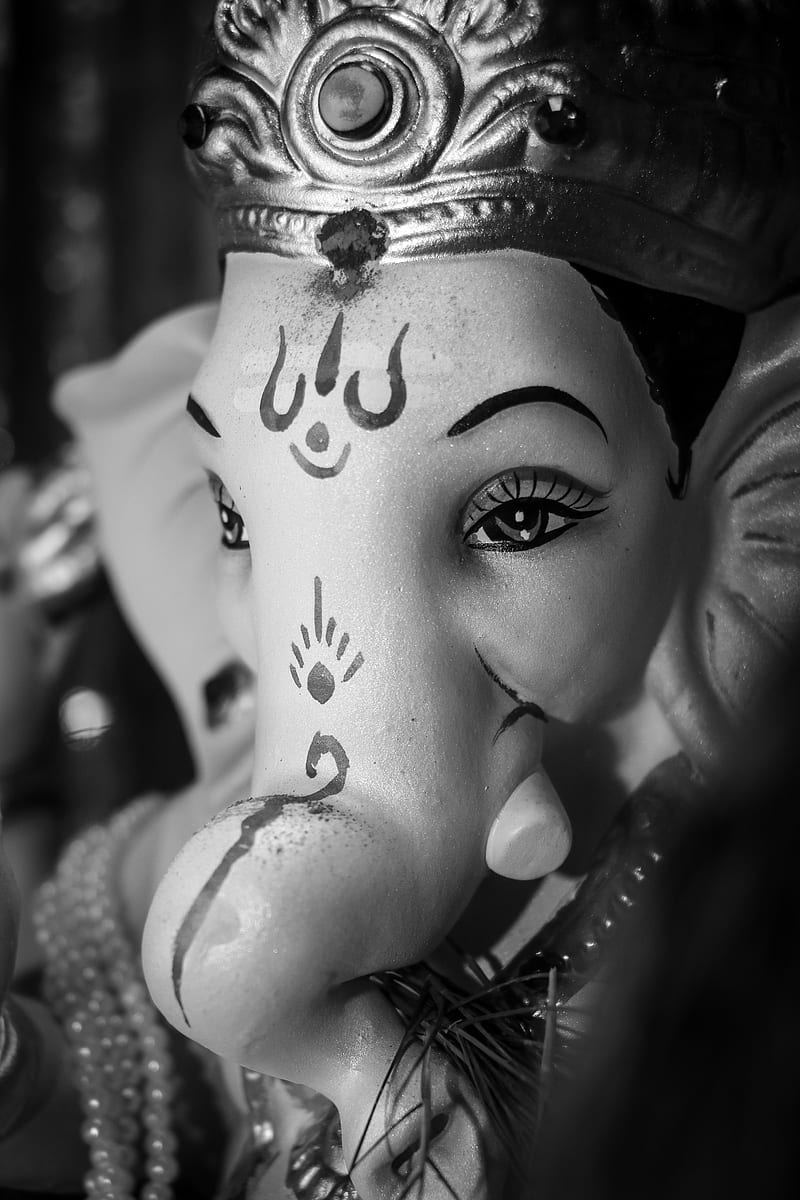 Lord Ganesha, faces, gods, love, HD phone wallpaper | Peakpx