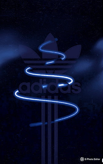 adidas logo wallpapers neon