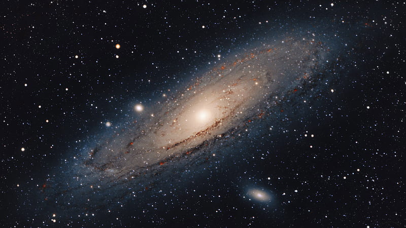 Stars Shine Andromeda Galaxy Space During Nighttime Space, HD wallpaper