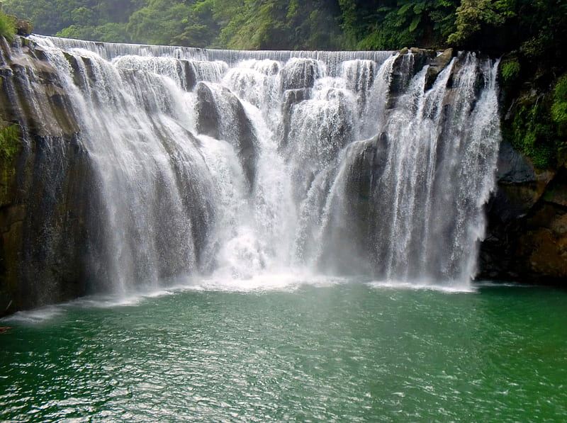 Santiaoling Waterfall, Taiwan, Landscape, Waterfall, China, Nature, HD wallpaper