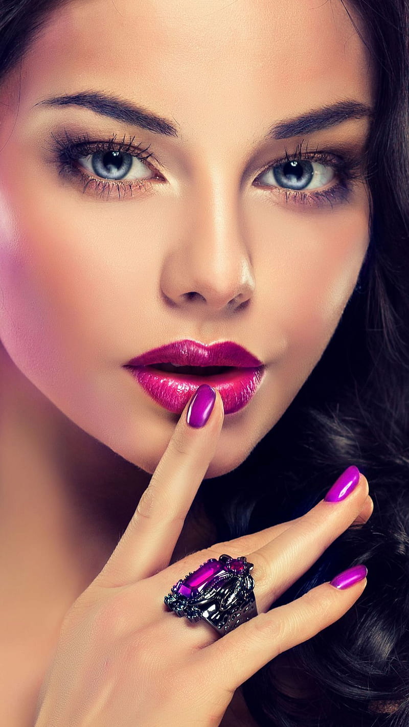 Maquillaje de belleza, hermoso, ojos, rostro, hembra, labios, maquillarse,  Fondo de pantalla de teléfono HD | Peakpx