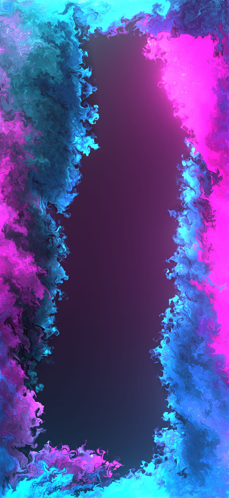 Fluid , blue, cool, neon, pink, splash, HD phone wallpaper