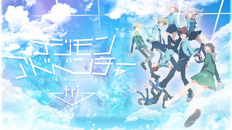 Digimon Adventure Tri: Joe, Tai (Taichi), T.K. (Takeru), Sora, Izzy  (Koushiro), Kari (Hikari), Matt (…