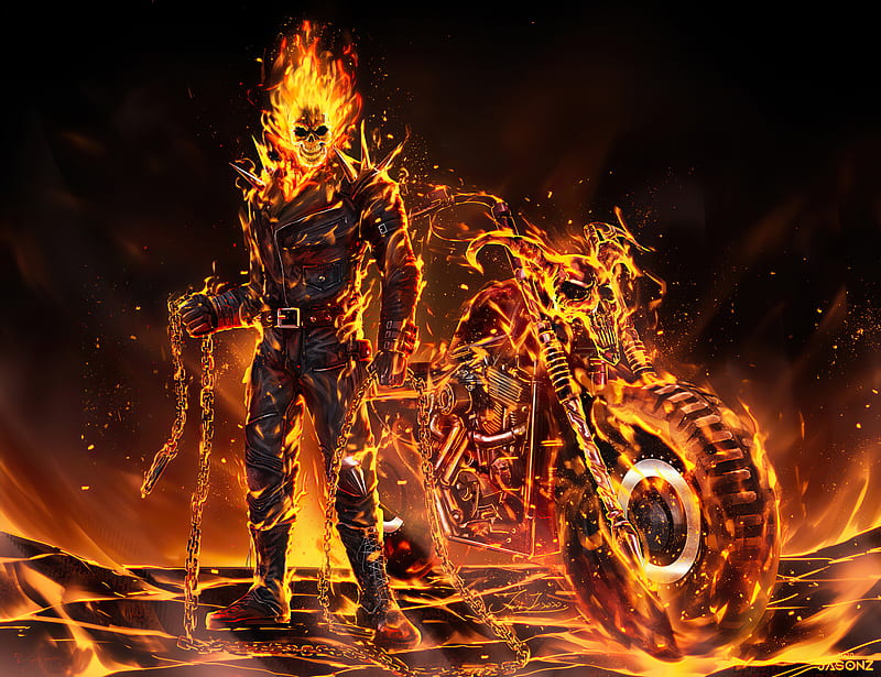 Ghost Rider 2020 Art, ghost-rider, superheroes, artwork, artist, artstation, HD wallpaper