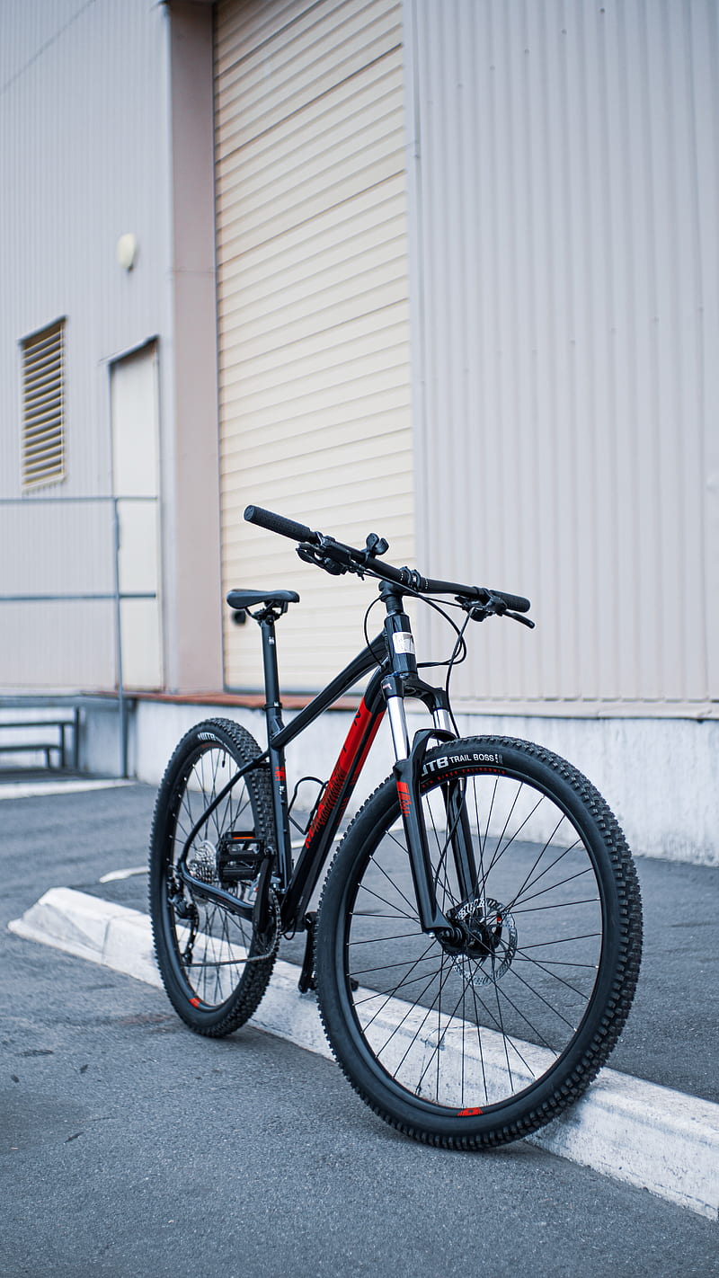 mtb, bicycle, bike, black, HD phone wallpaper